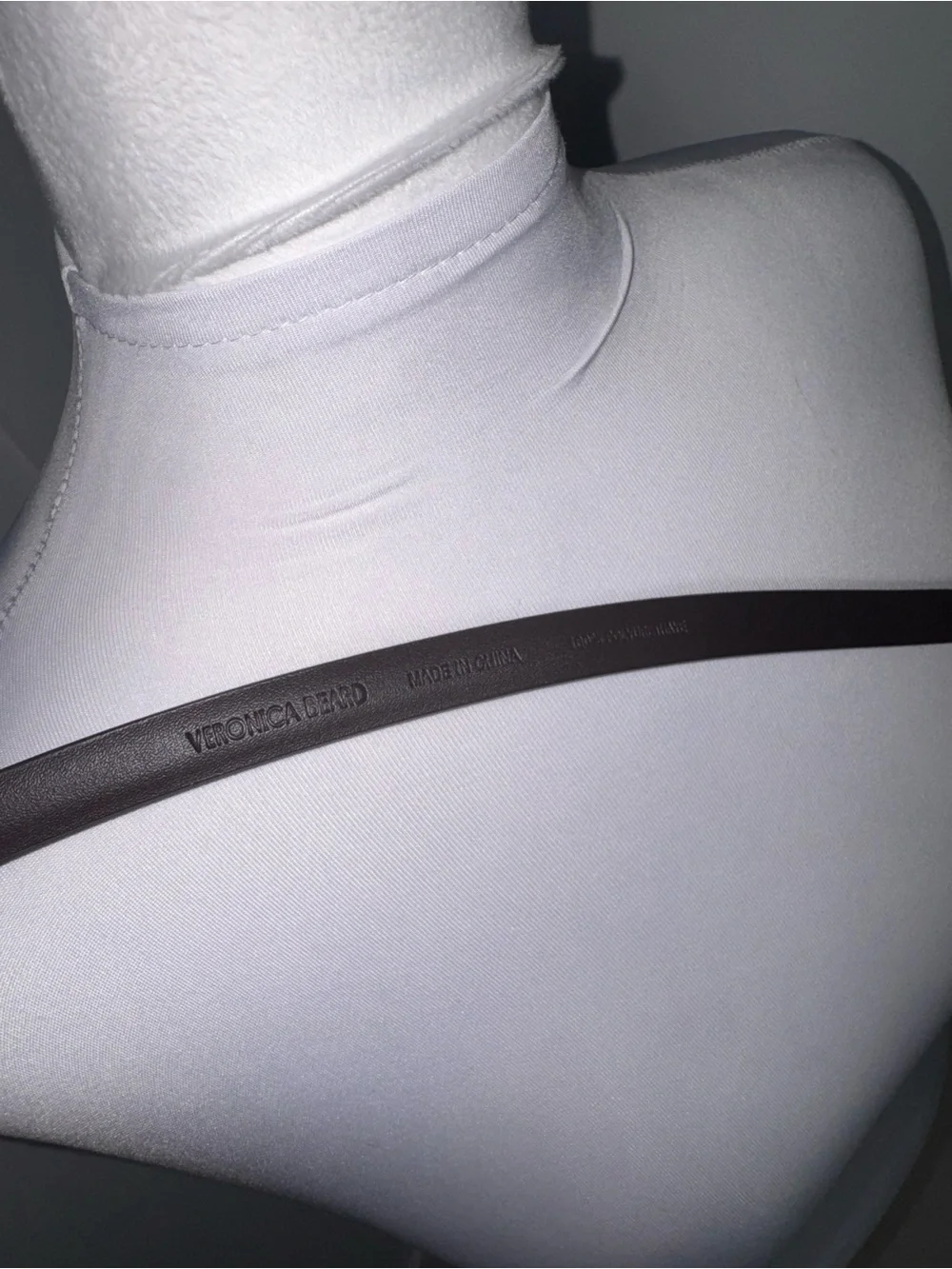Veronica Beard Brown Leather Loop Belt/Size 4